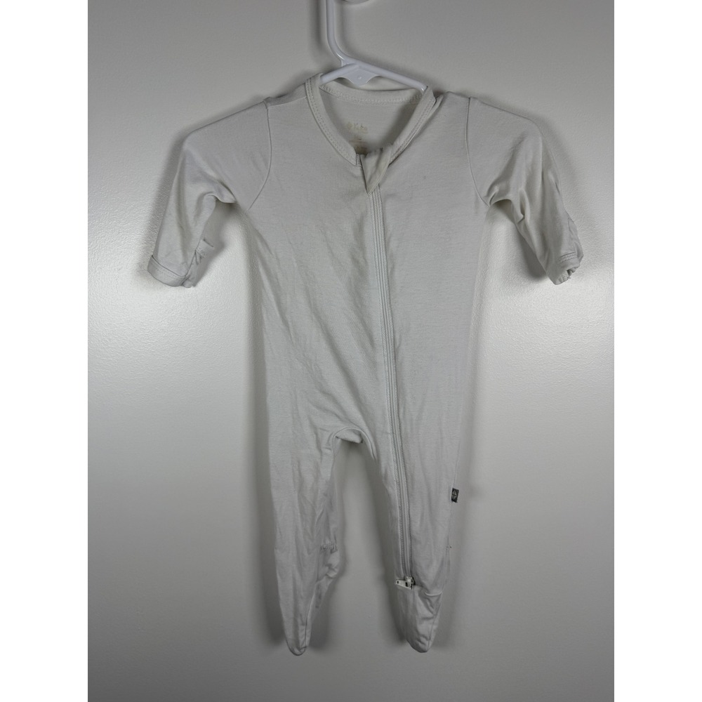 Kyte Baby White Bamboo Footie Newborn